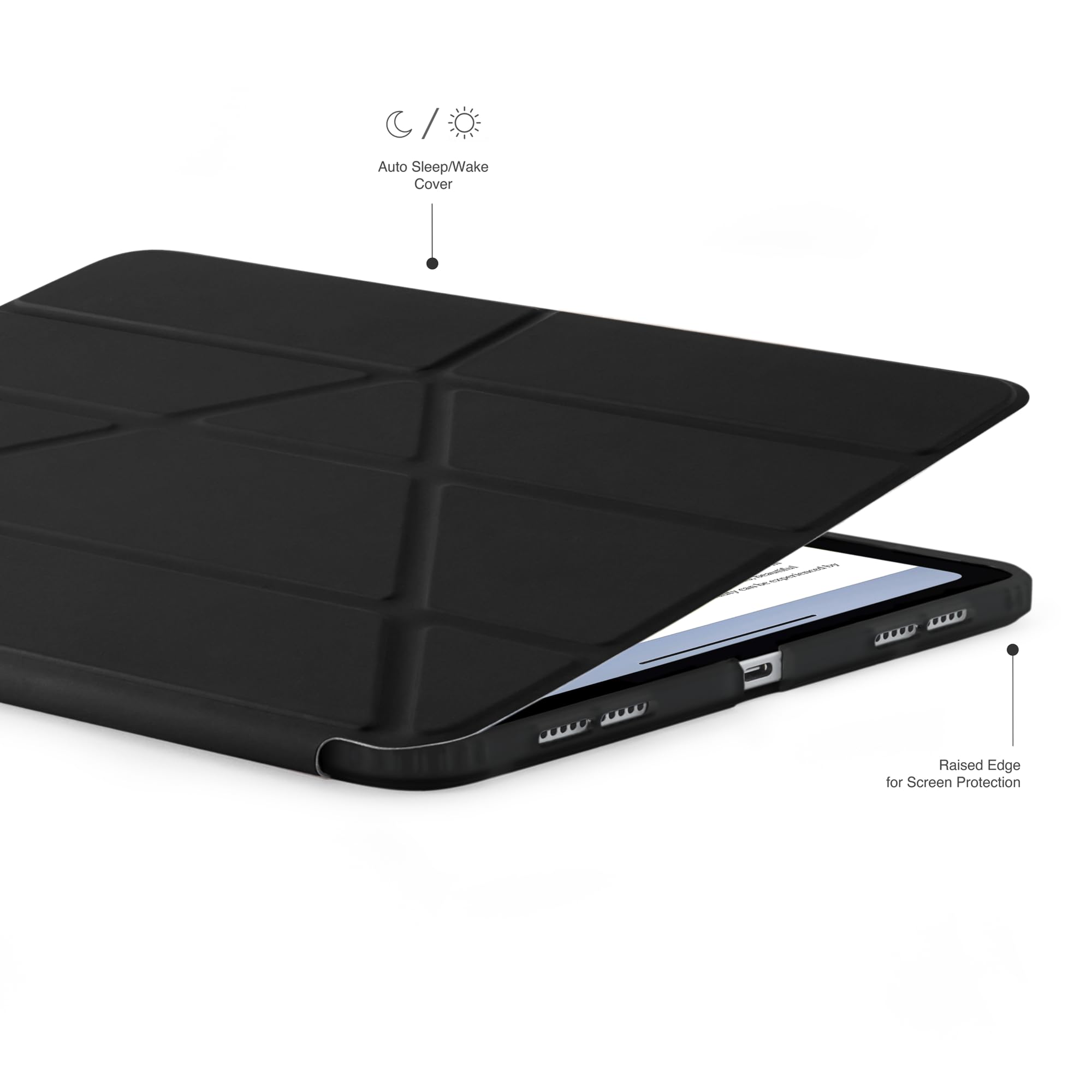 "Pipetto Origami No1 OriginalCase iPad Air 11"" M2/(Gen 4-6) Black"