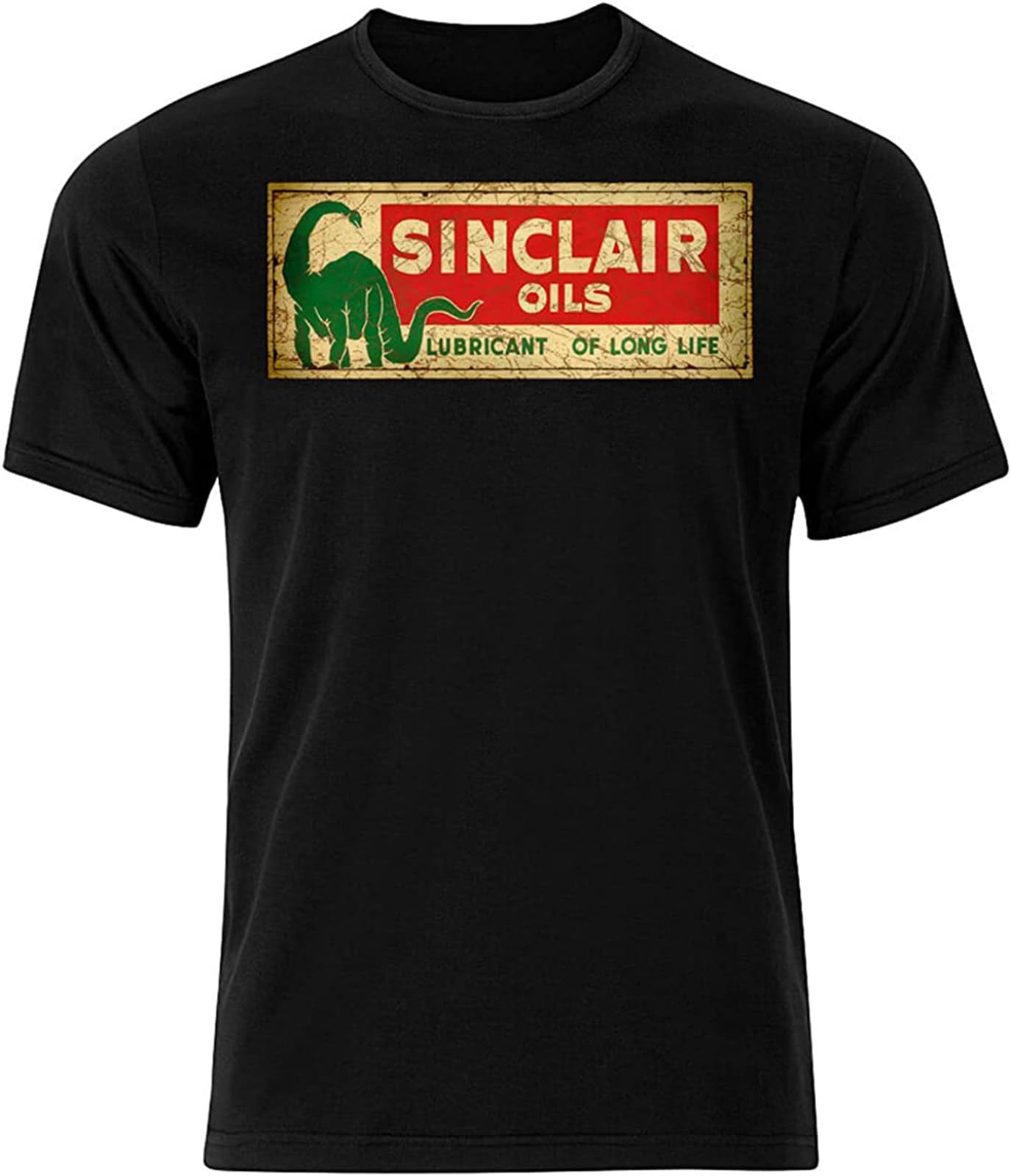 HANXIMen's Sinclair Oils - Graphic Cotton T Shirt Short Sleeve Black