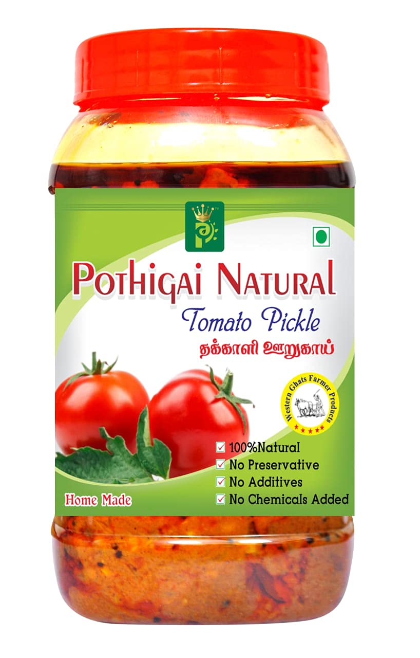 Pothigai Natural Tomato Pickle 250 g / Pure Home Made Pickle / No Preservatives/No Chemical Added 100% Natural Made (Pack of 1) (B09CNVXNJZ) Amazon Price History, Amazon Price Tracker