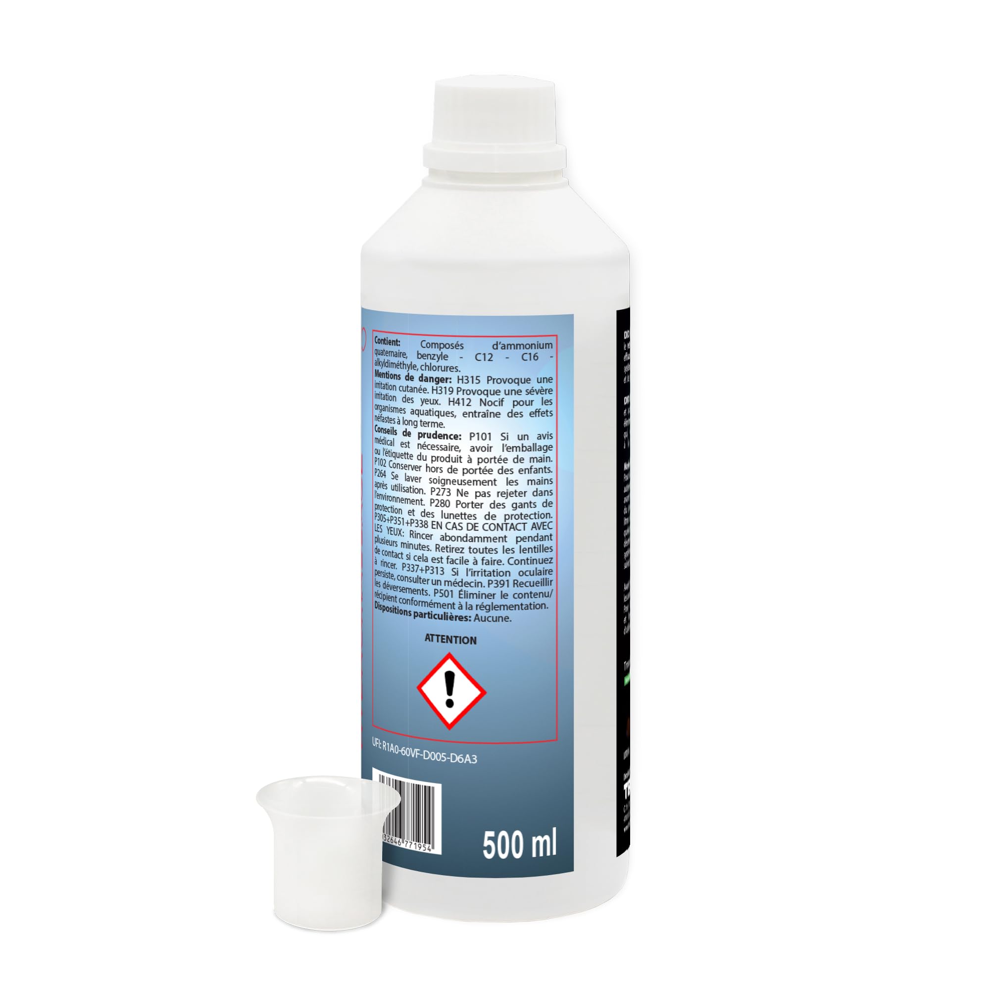 Metacril Pro kit de 2 piezas, Idro Sanit Forte 500ml + Idro Sanit Shock 1Lt + dosificador graduado, para la limpieza del sistema de hidromasaje | Juego de 2 productos específicos para el mantenimiento y limpieza profunda de instalaciones de spa y bañeras