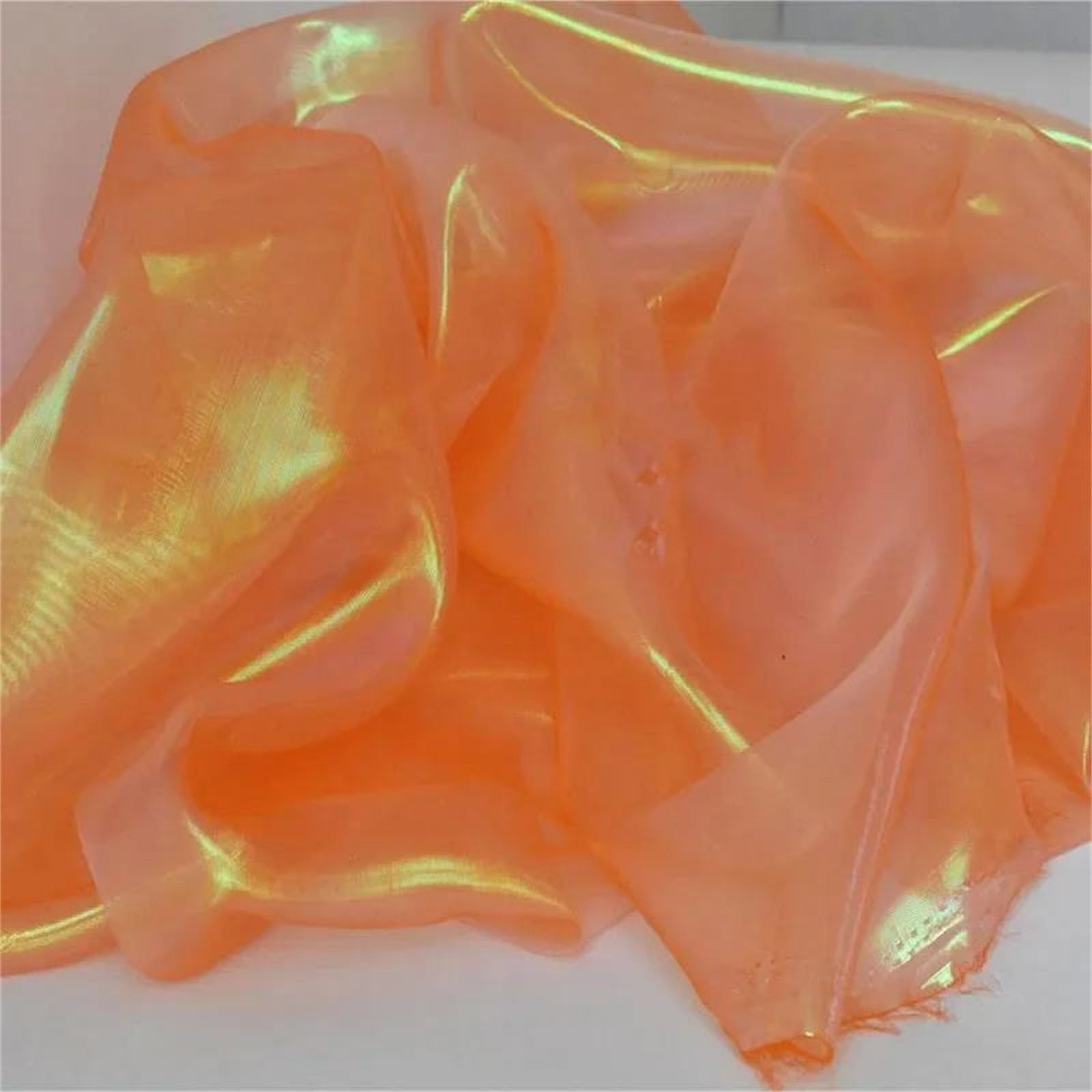 Tela de organza, Tela de organza, naranja, 59 pulgadas ancho, 1-1,5 metros largo(1 meter)