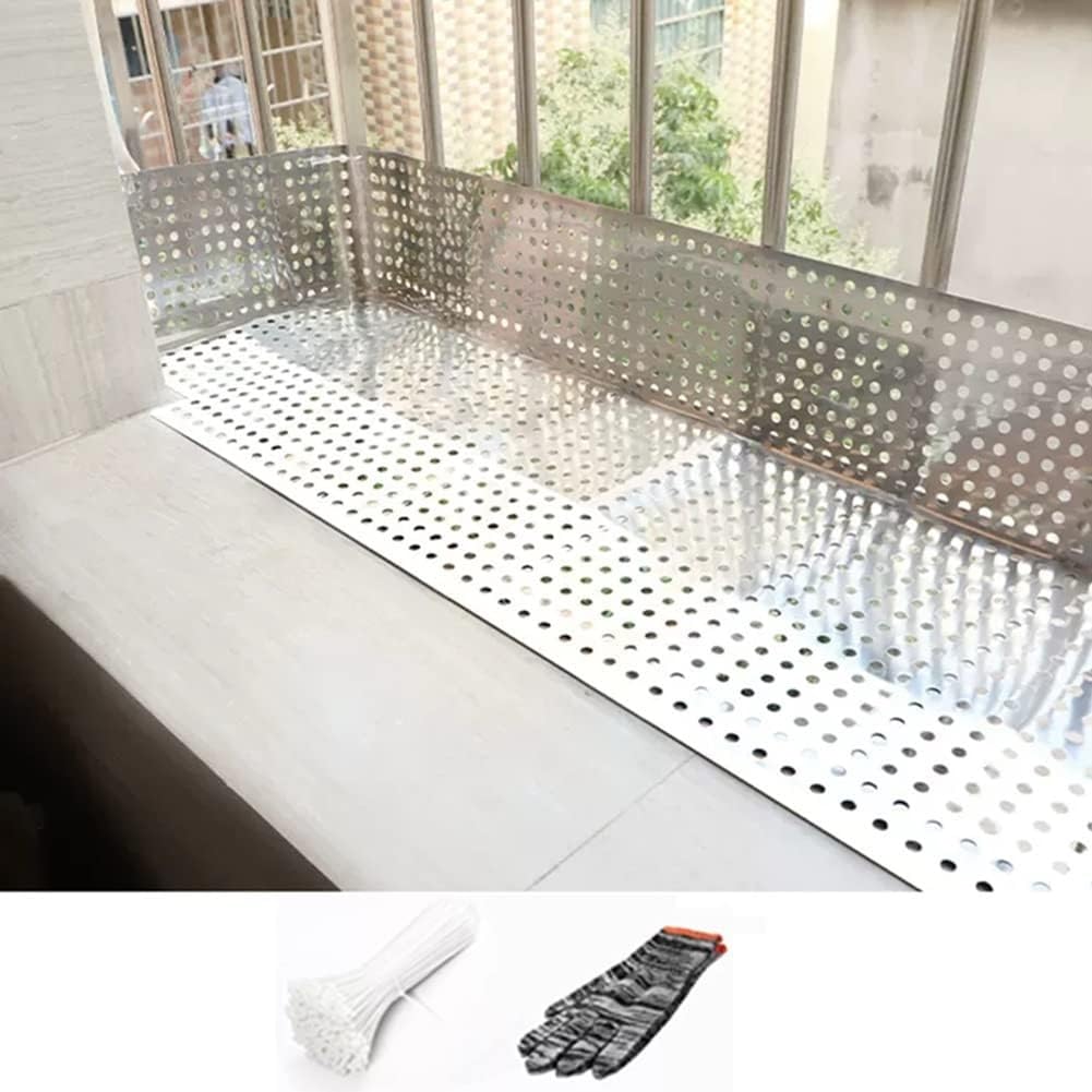 Lamiera Forata Acciaio Inox 304 - Spessore 0.8mm, Fori 10mm, Per Fai-Da-Te E Industria - Foto 4