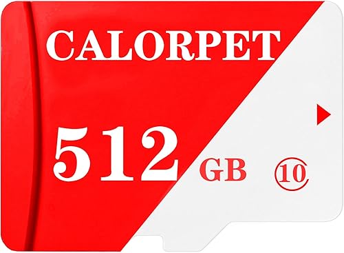 Tarjeta TF de 512 GB velocidad de lectura de hasta 80 MBs velocidad de escritura de hasta 40 MBs tarjeta de memoria con adaptador de tarjeta para