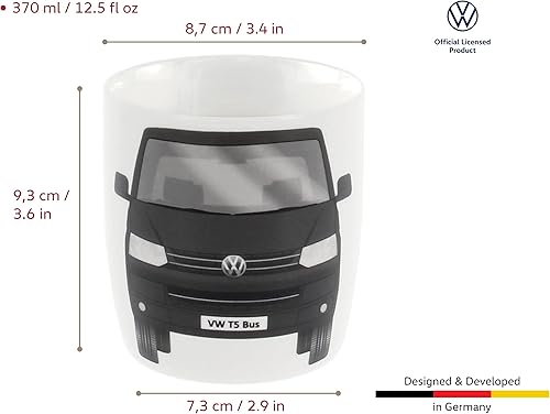 Miniatura 3 de BRISA VW Collection - Taza de café Volkswagen Vanagon Bus T5 Camper Van - Taza de té para cocina, garaje, oficina, equipo de campamento, idea de