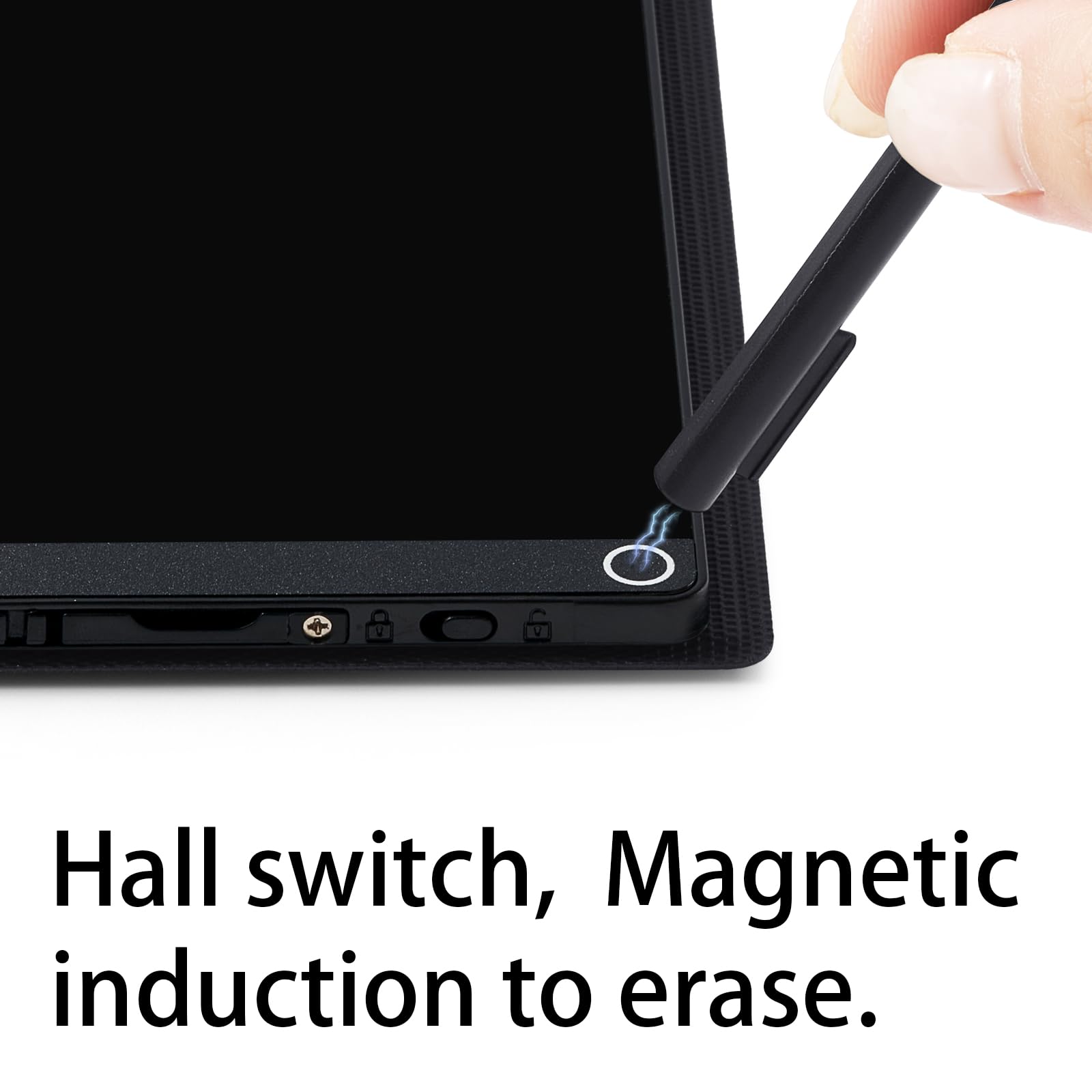 6,5 tablet di Scrittura LCD per Adulti, Blocco Digitale Riutilizzabile a Schermo Intero con Custodia in Pelle e Penna, Scheda Portatile Senza Carta per il Disegno di Studio per
