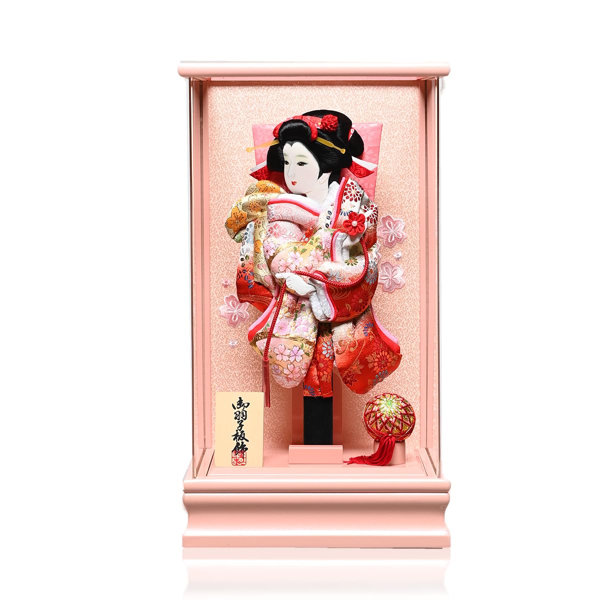 Amazon | 【羽子板】【押絵羽子板】羽子板10号金彩/梅柄金襴振袖押絵 