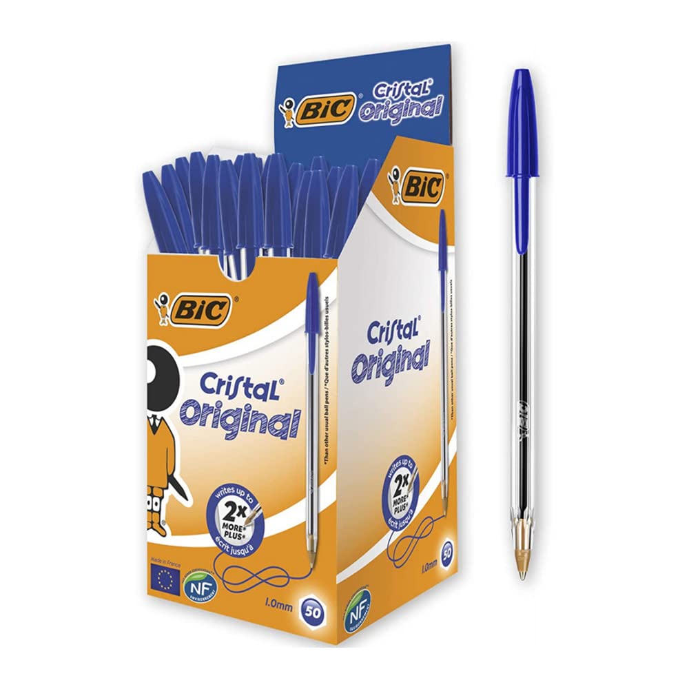 Bic 8373601 Długopis, Niebieski, 50 sztuk