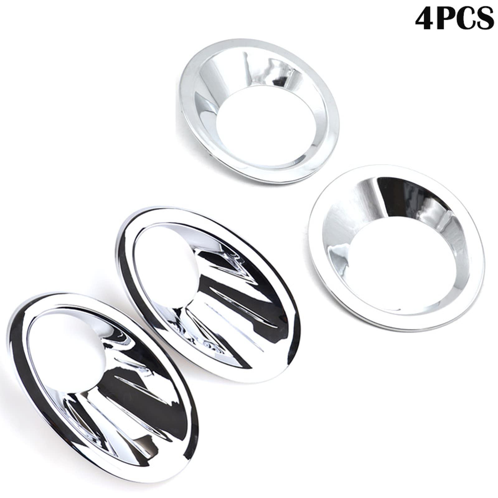 para Nissan Qashqai Dualis J10 2010-2013, Cubierta de luz antiniebla Delantera Trasera cromada ABS, embellecedor de Bisel superpuesto para lámpara Trasera