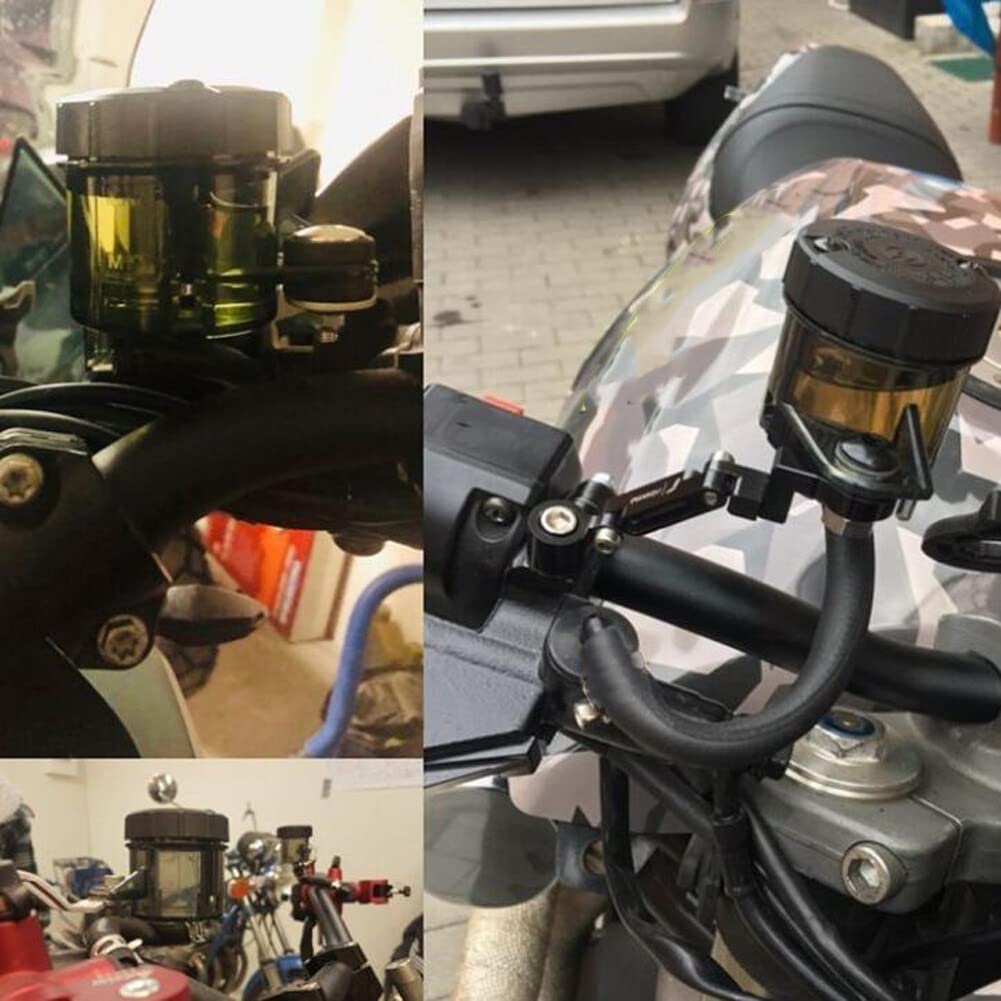 Réservoir De Liquide De Frein Universel Pour Moto - Avec Support Pour Maître-Cylindre - Bocal Frein Avant/Arrière
