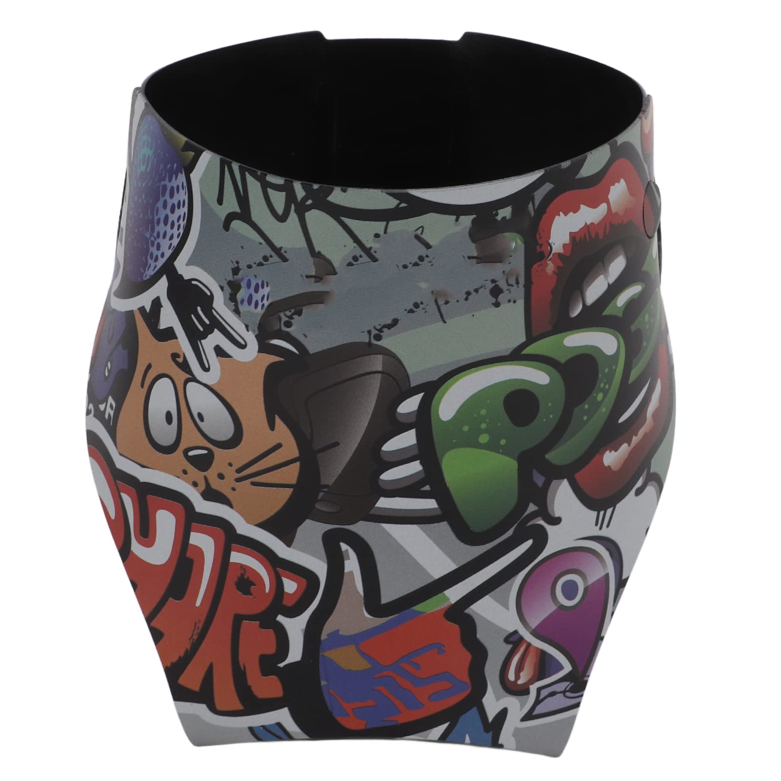 Bike Water Bottle Holder with Hook and Loop, Quick Release Bike Folding Kettle Holder Universal Bike Cup Holder for Road Mountain Bikes (Graffiti Style)