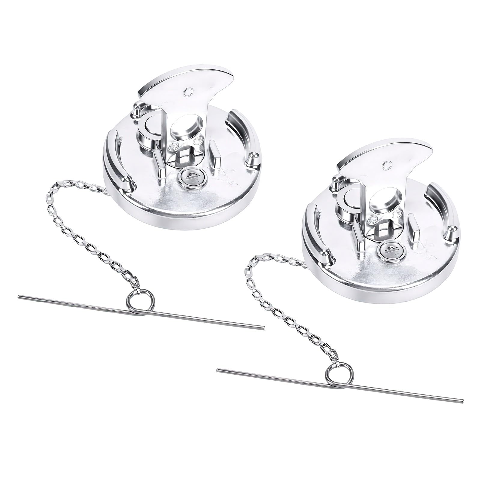 Generic Zaślepka Paliwa z blokadą Korek Zbiornika Paliwa Zaślepka Gazu z blokadą Napędowego Zamek Typu Dźwigni Zwalniania Ciśnienia Aluminiowy 11 04859 100 600212 z Kluczami do