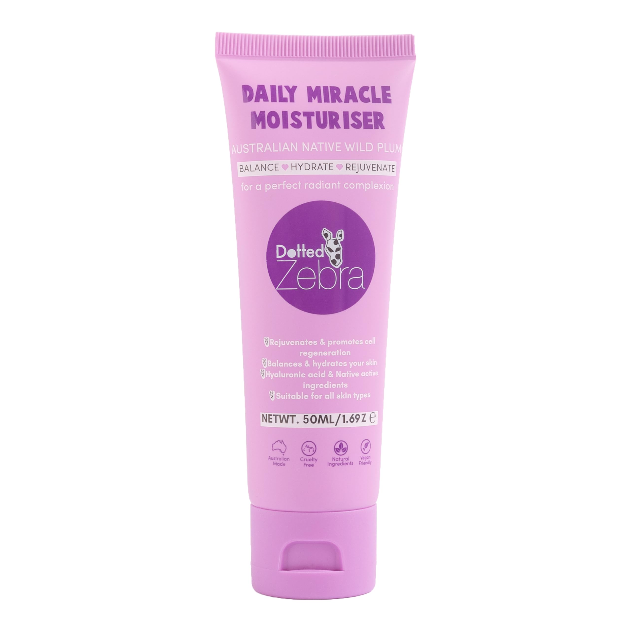 Daily Miracle Moisturizer by Dotted Zebra for Women - 1.69 oz Moisturizer, Cranberry, 47.91 g (Pack of 1)