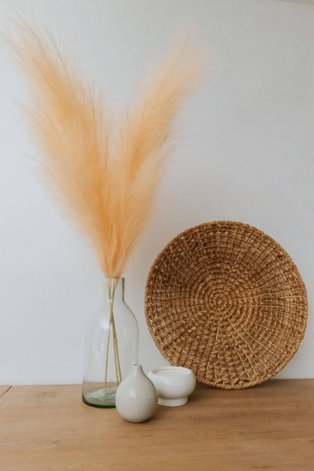 Buy DED'OR Faux Pampas Grass Large, 45" Rustic Boho Decor 20 Branches