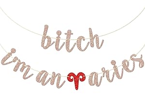 Aries Birthday Decorations | Prestrung Aries Season Birthday Banner