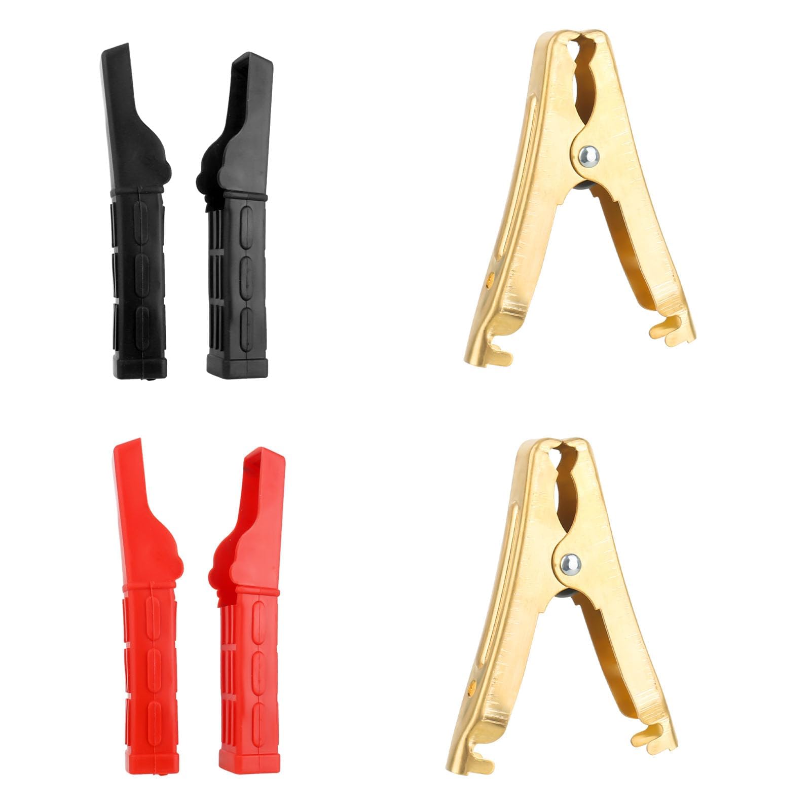 Câbles Démarrage Camion Pinces Crocodiles Cuivre 2 Pièces - Câbles Démarrage Voiture Avec Gaine Isolante Pinces Test électrique