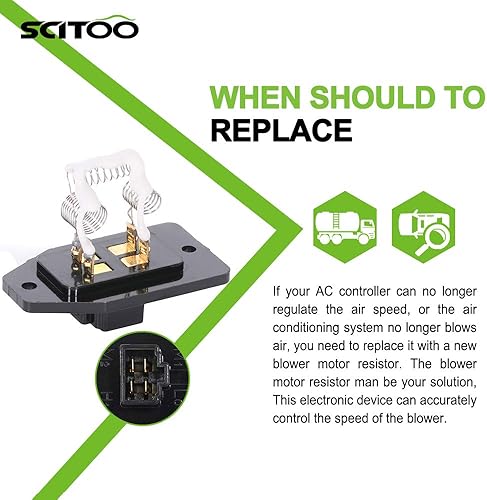 Miniatura 8 de Ventilador de calentador de aire acondicionado, ventilador HVAC Motor Resistor SCITOO Fit para 1994-2001 para Acura para Integra 1992-1998 para