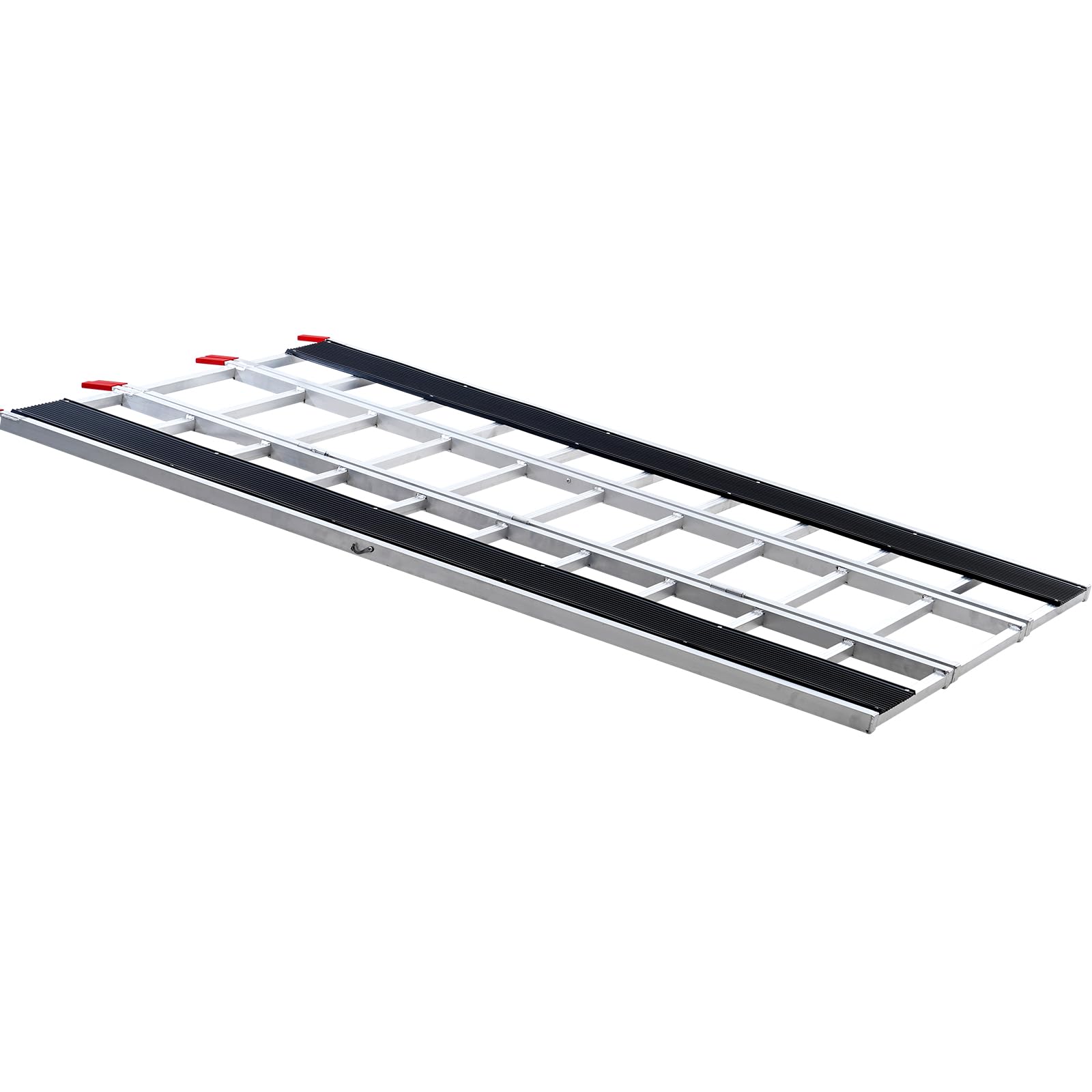 VEVOR Rampe in Alluminio Pieghevoli 216x137,5 cm, Rampa di Carico Capacità 680,4kg, Rampa di Accesso per Moto, Fuoristrada, Rimorchio, ATV, UTV, Trattore, 3 Pezzi, Rampa 3 Pezzi per Trasporto