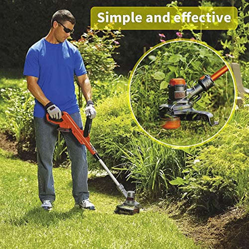 Mosloly AF-100 Trimmer Spool for Black + Decker Autofeed System Replacement Durable String Trimmer Edger, 30ft 0.065\" Line String Trimmer (6 Replacement Spool, 1 Spool Cap, 1 Spring)