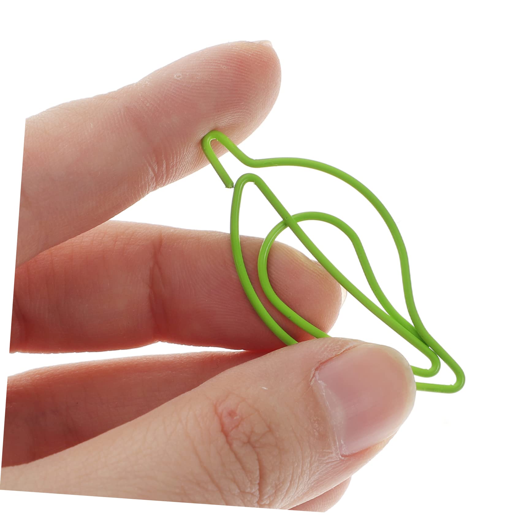 120pezzi Fermagli Forma Di Foglia Metallo Clip Decorative Per Documenti Ufficio e Scuola Pratico e Creativo