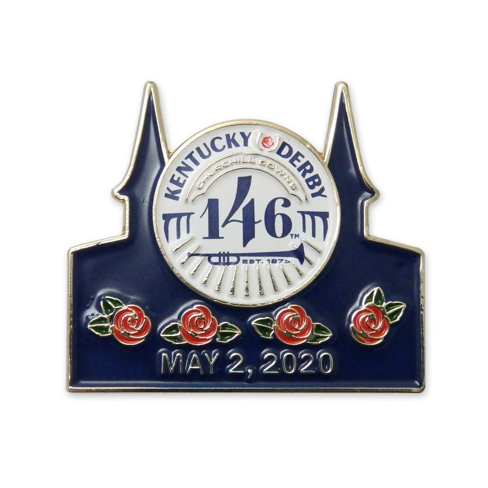 Churchill Downs Gold Plated Lapel Pin. IMC-Retail