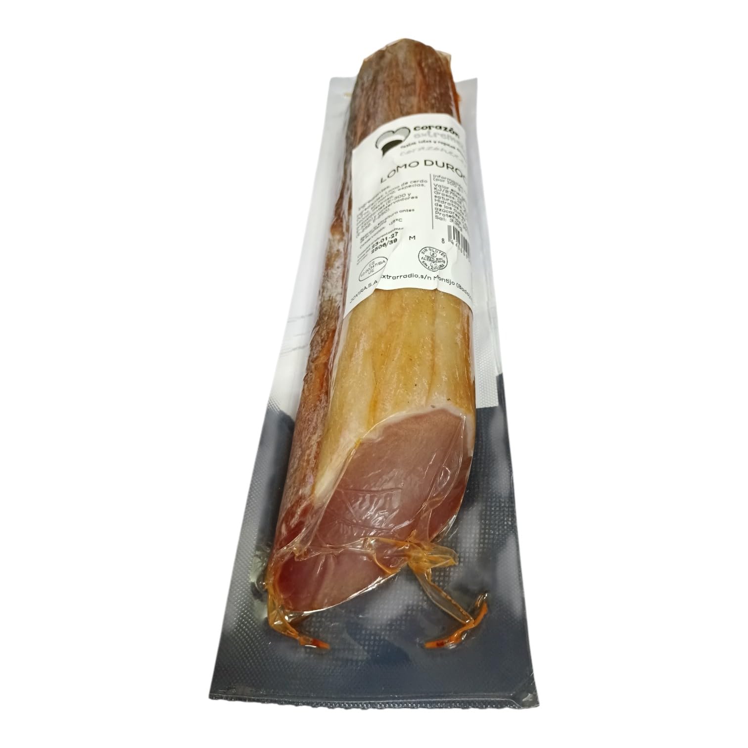 Lomo de Cerdo Duroc 800g aprox. | Carne Premium Jugosa y Tierna con Veteado Intramuscular Embutido Curado | Calidad Gourmet