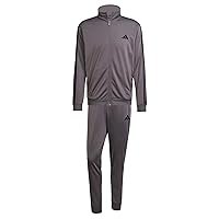 adidas Uomo Sportswear Basic 3 Stripes Tricot Tracksuit, Tuta da Allenamento