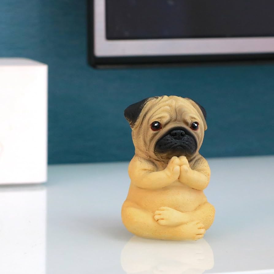 ボーコンセプト boconcept オブジェ　犬　パグ　ブルドッグ Amazon.co.jp: MaPctSy 瞑想犬の像、ブルドッグ 子犬 ヨガ パグ