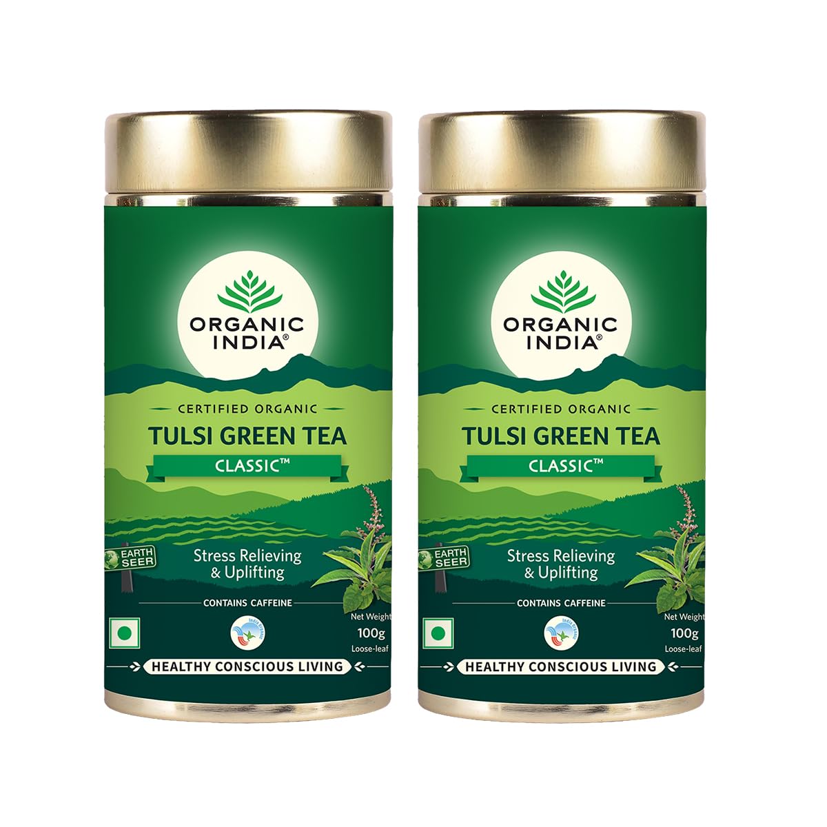 See full amazon price history chart for ORGANIC INDIA Tulsi Green Tea Classic Tin (100Gm) - Pack Of 2 - Loose Leaves ORGANIC INDIA Tulsi Green Tea Classic Tin (100Gm) - Pack Of 2 - Loose Leaves (B072QYYPZ8) Amazon Price History, Amazon Price Tracker