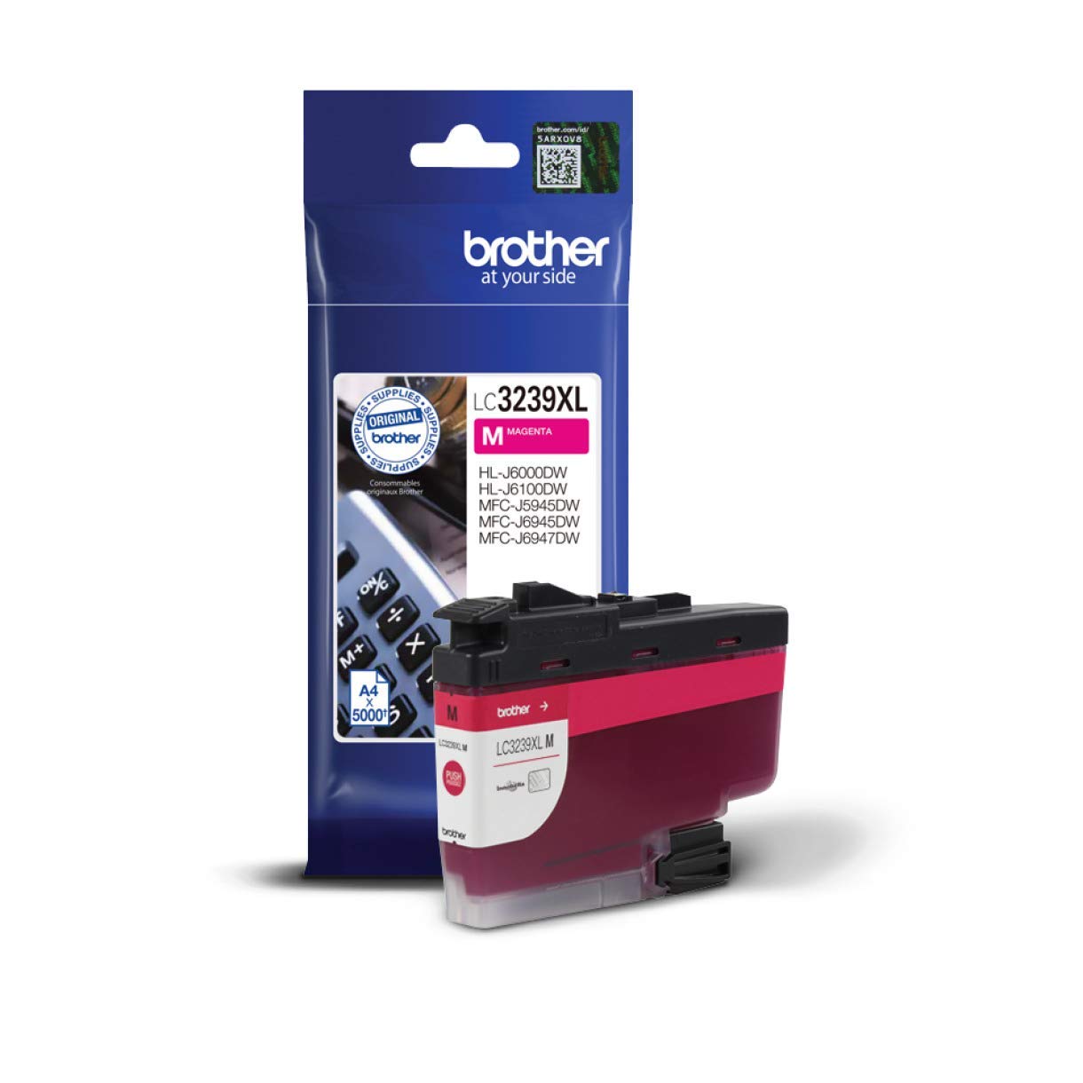 Brother LC-3239XLM Inkjet Cartridge, Magenta, Single Pack, Ultra High Yield, Includes 1 x Inkjet Cartridge, Brother Genuine Supplies