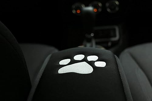 Vista 7 de E-cowlboy Funda de neopreno para reposabrazos de consola central, cojín protector de huellas de perro negro para Jeep Grand Cherokee 2011-2022