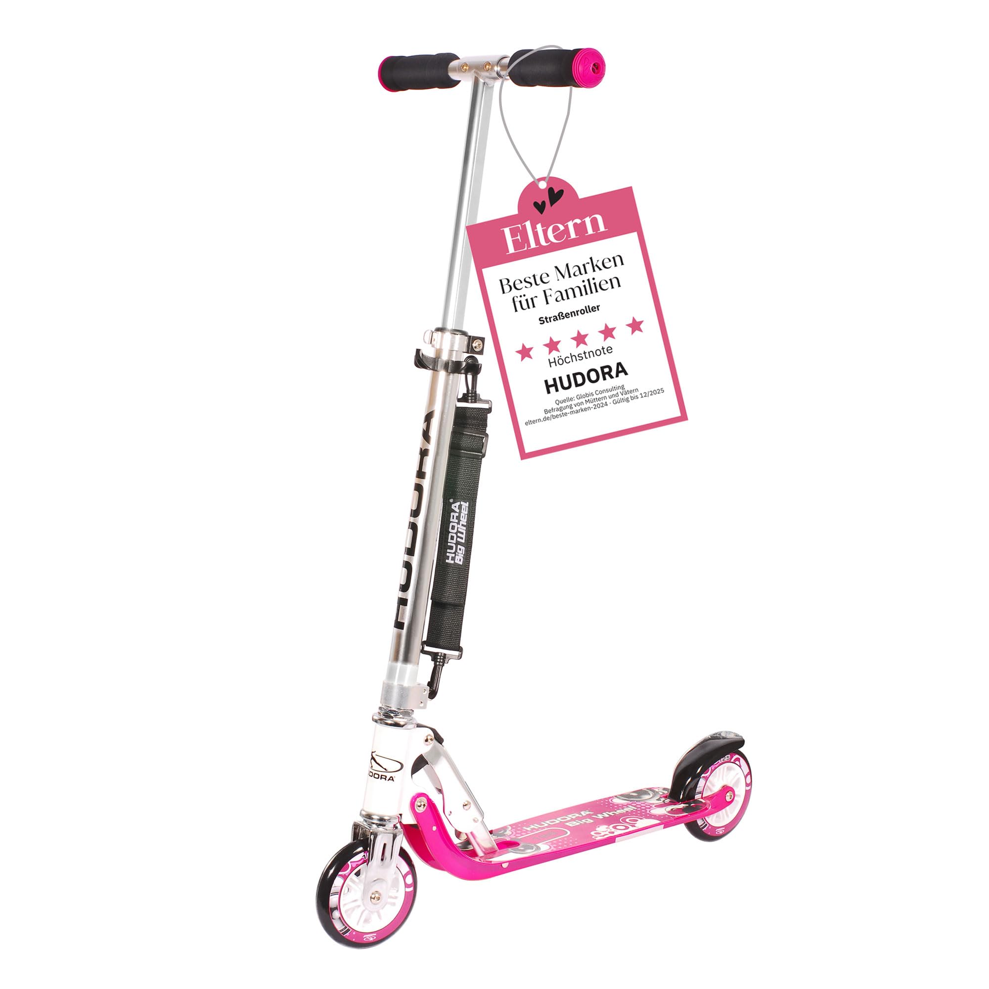 HUDORA BigWheel 125 Scooter I Sicherer & hochwertiger Aluminium-Roller für Kinder I Höhenverstellbarer & zusammenklappbarer Cityroller für bis zu 100kg I Stabiler Tretroller mit Tragegurt - blau/grün HUDORA BigWheel 125 Scooter I Sicherer & hochwertiger Aluminium-Roller für Kinder I Höhenverstellbarer & zusammenklappbarer Cityroller für bis zu 100kg I Stabiler Tretroller mit Tragegurt - blau/grün