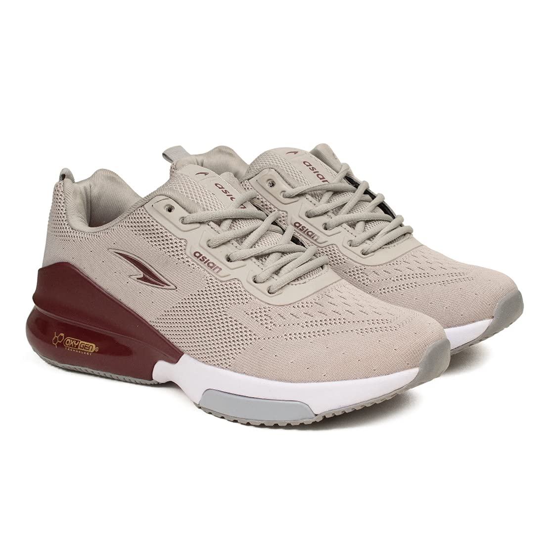 ASIAN Oxygen-01 Men's Running Shoes Gray Grey - Image 1