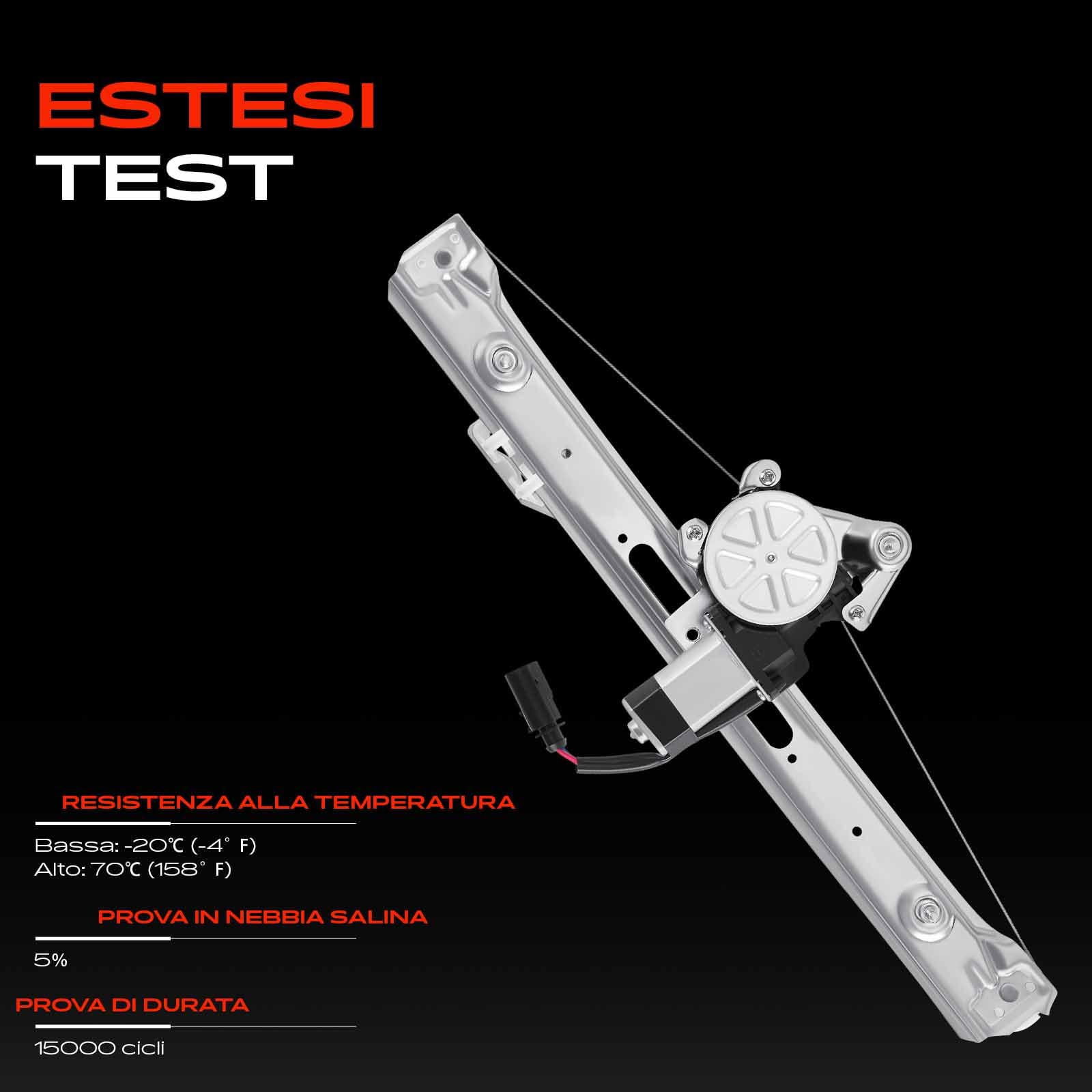 Frankberg Alzacristallo con motore posteriore destro Sostituzione per 3er E46 Berlina Kombi 51358212100