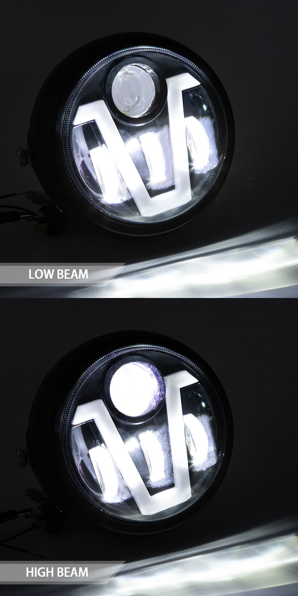 Części zamienne do motocykli Vintage reflektor przedni LED