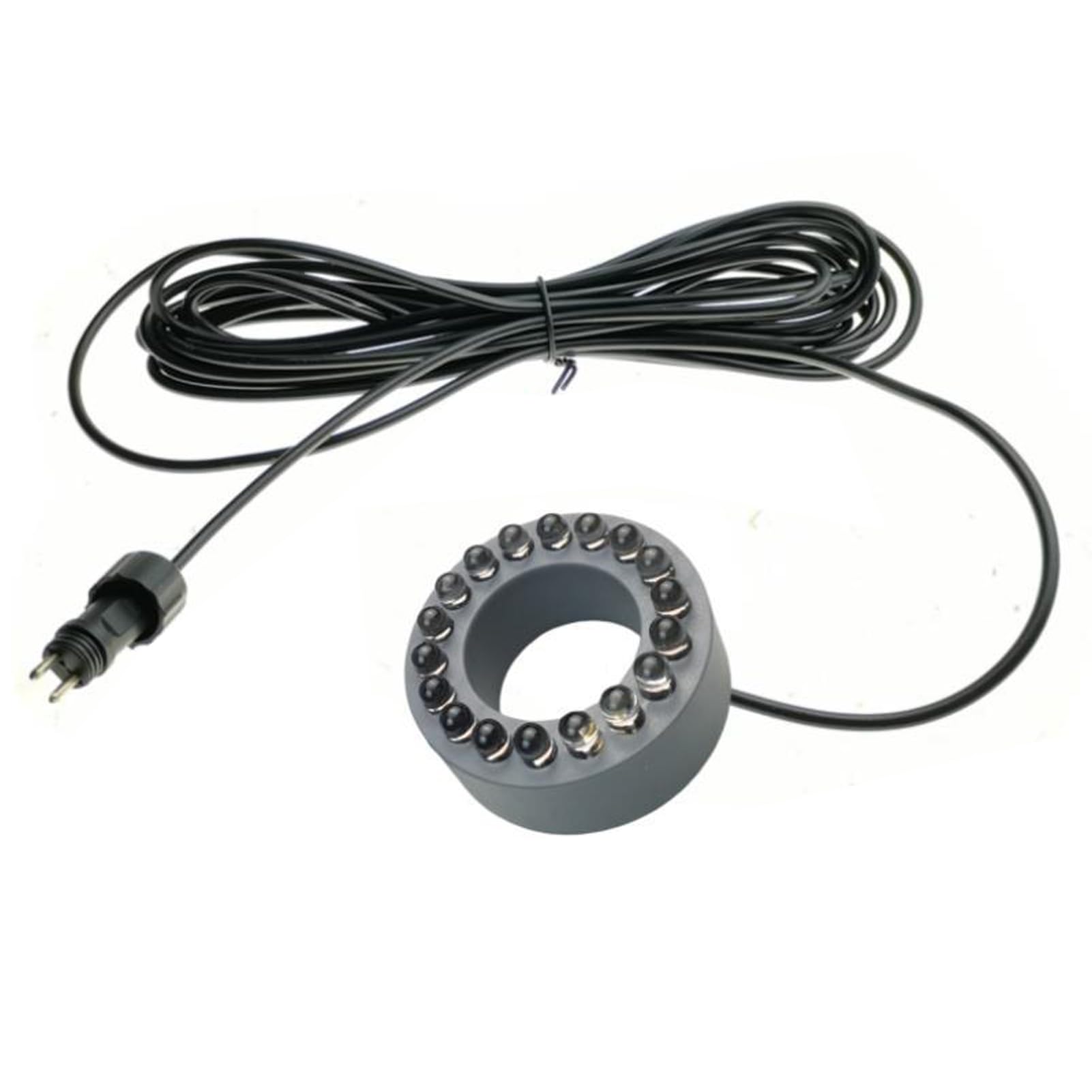 QUILSTM LED Water Feature Lights for Submerble Fountain Pond Garden Aquarium Light LED Circle Lights with Hole for Underwater, Rose Red Ligh