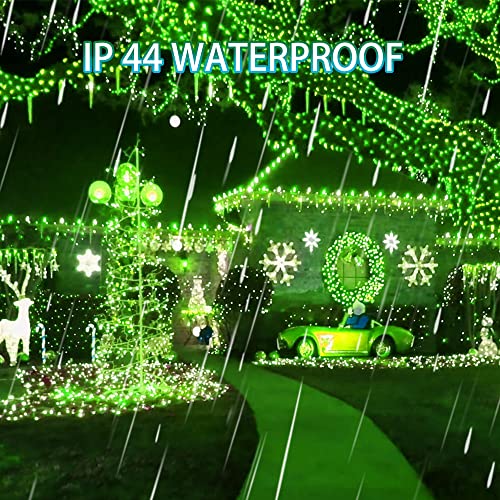 Image of Dazzle Bright 2 Pack Solar String Lights Outdoor, 39.4 FT 120 LED Solar Powered Waterproof Fairy Lights 8 Modes, Copper Wire Lights for Christmas Patio Party Tree Yard Decoration (Green)
