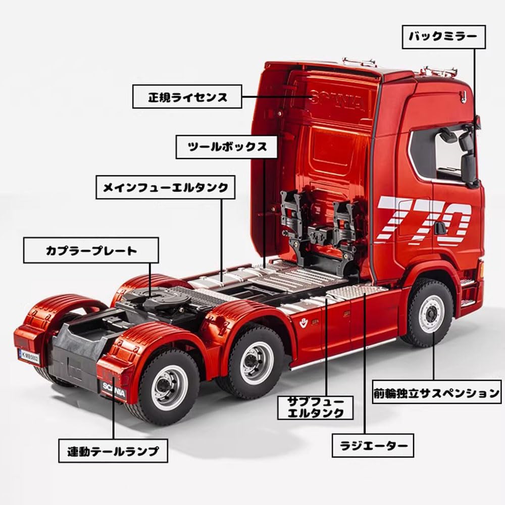 Amazon.co.jp: ラジコン セミトレーラー2.4GHz 1/18スケール スカニア