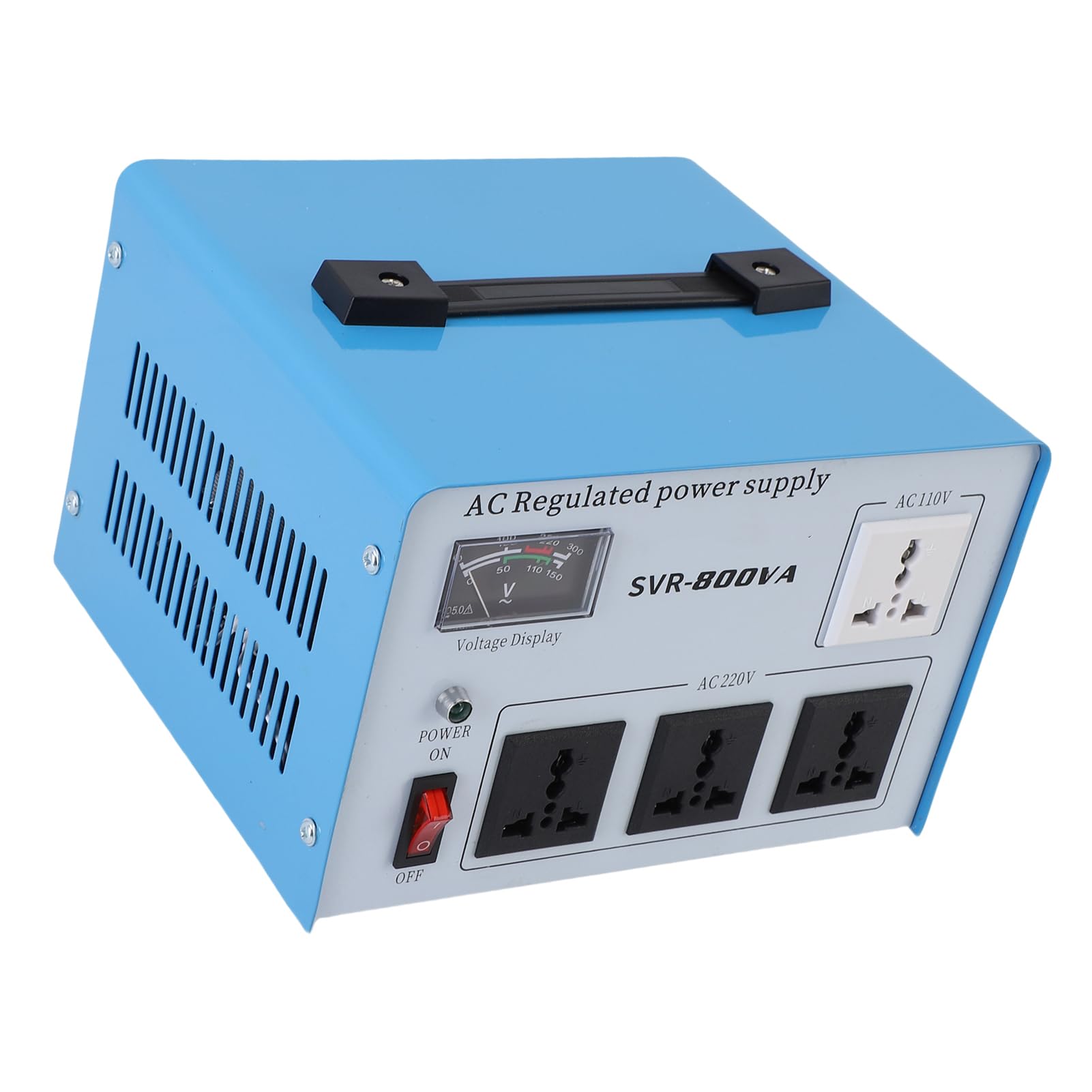 Stabilizzatore di Tensione Monofase Superiore da 800 W per Dispositivi Elettronici, Regolatore di Tensione Affidabile per Computer Smartphone, ABS, 1 Set (Spina UE 160-250 V)
