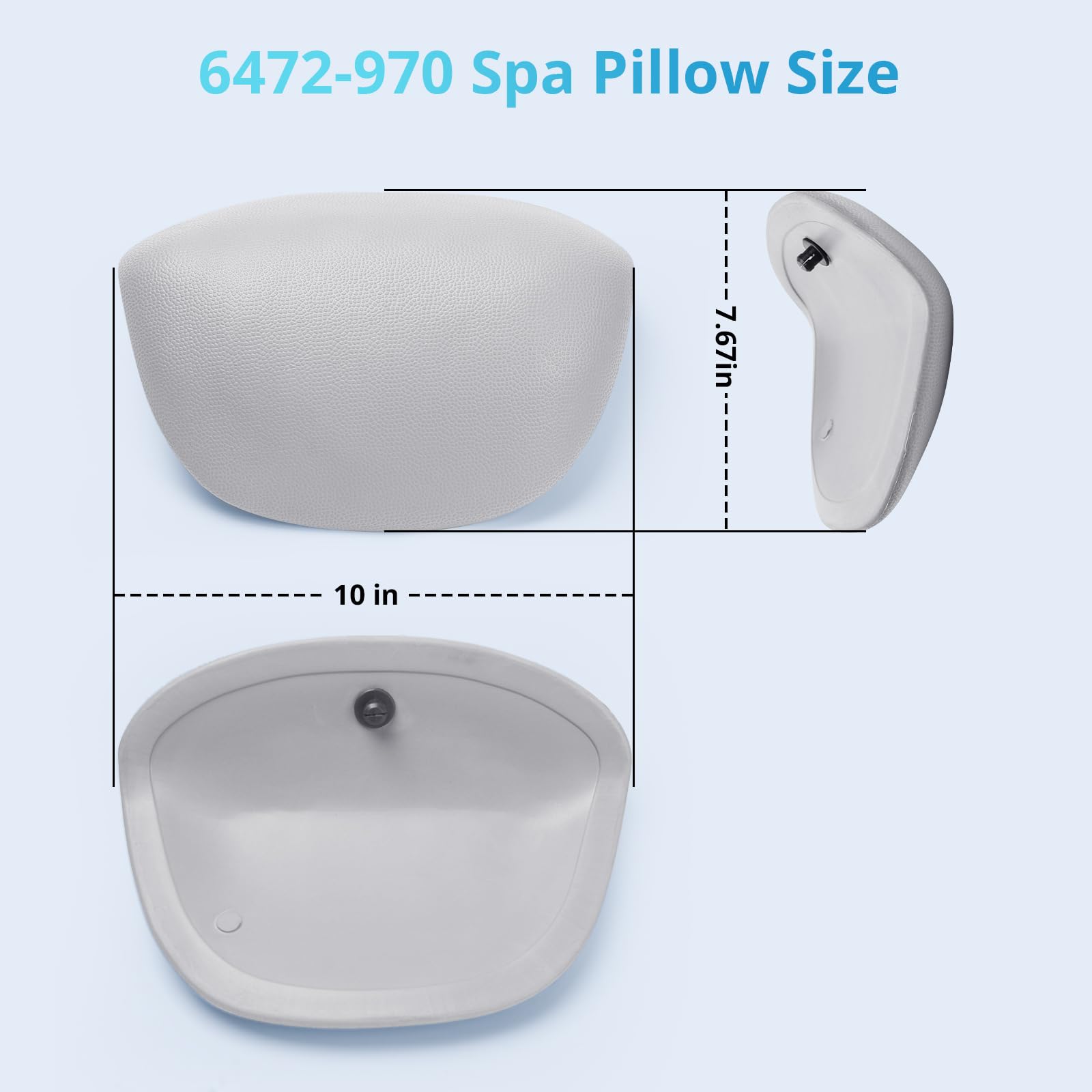 6472-970 Reverse Wrap Around Spa-Kissen Ersatz für Sundance 680 Series Spas Burlington Hawthorn Hartford Kissen ersetzt 6455-474 3P