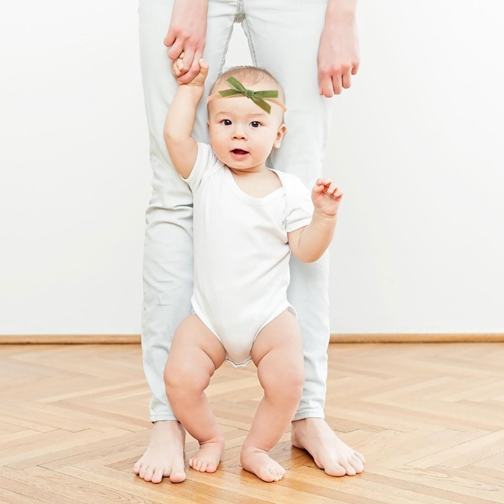 32 Stück-pack Babys Haarband mit Schleife aus Fluffy Ribbon, Dehnbar