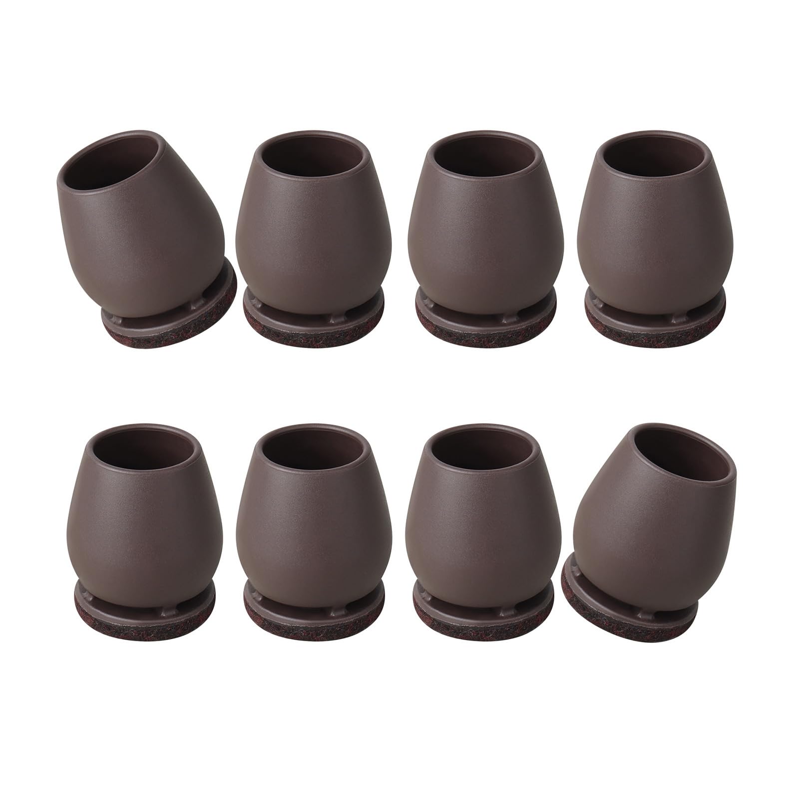 8Pcs Small Chair Leg Floor Protectors Stool Leg Protectors Caps Felt Pad Furniture Caps Easy to Installation Furniture Table Feet