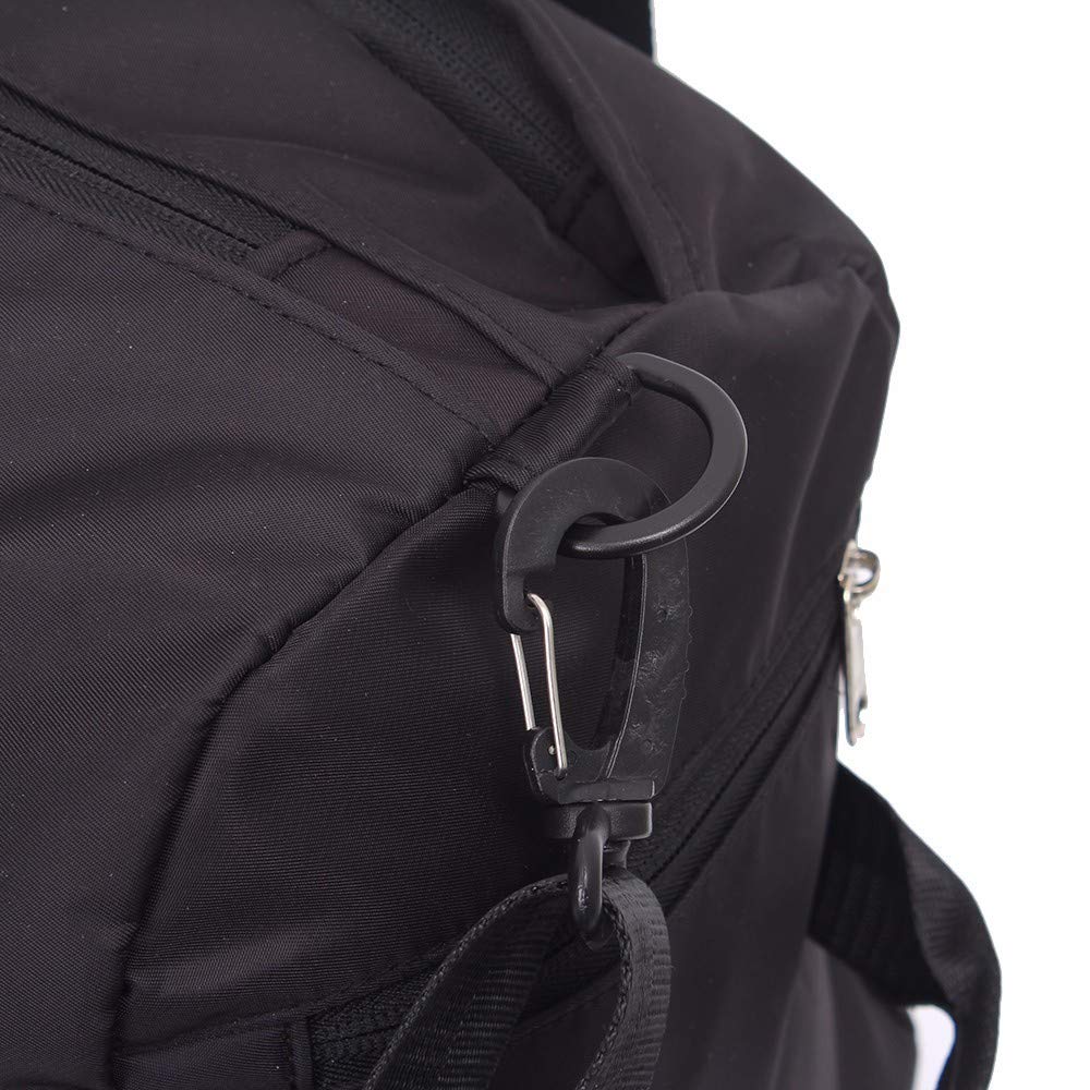 Borsa Da Palestra Sportiva 20-35L Con Tasca Bagnata e Scomparto Per Scarpe Borsa Da Viaggio Impermeabile Da Viaggio Per Donna e Uomo (black)