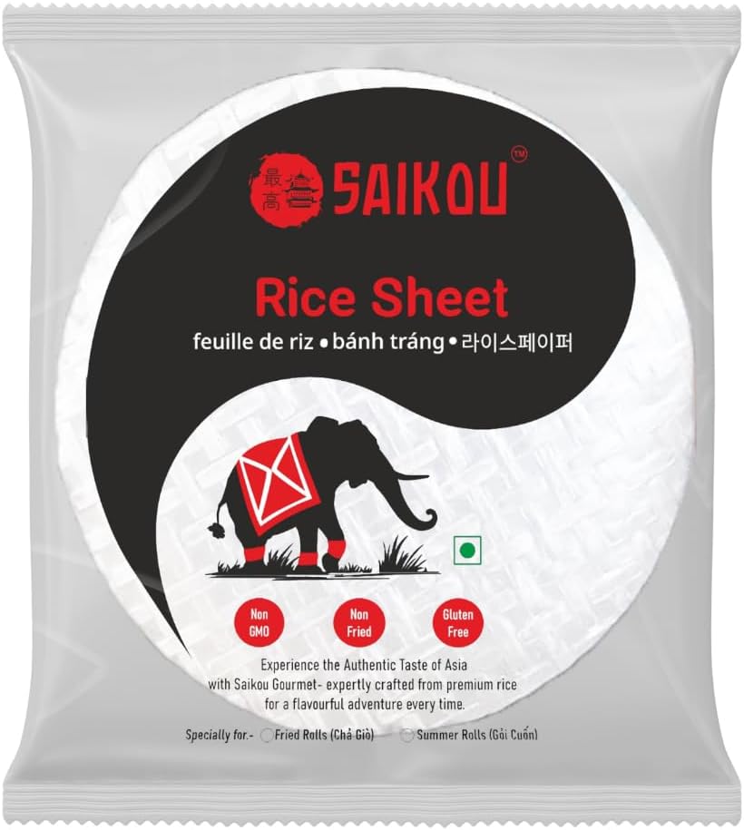Saikou Bรกnh Trรกng Gแปi Cuแปn ( Rice Paper for Salad Rolls ) 22 cm (1 kg)