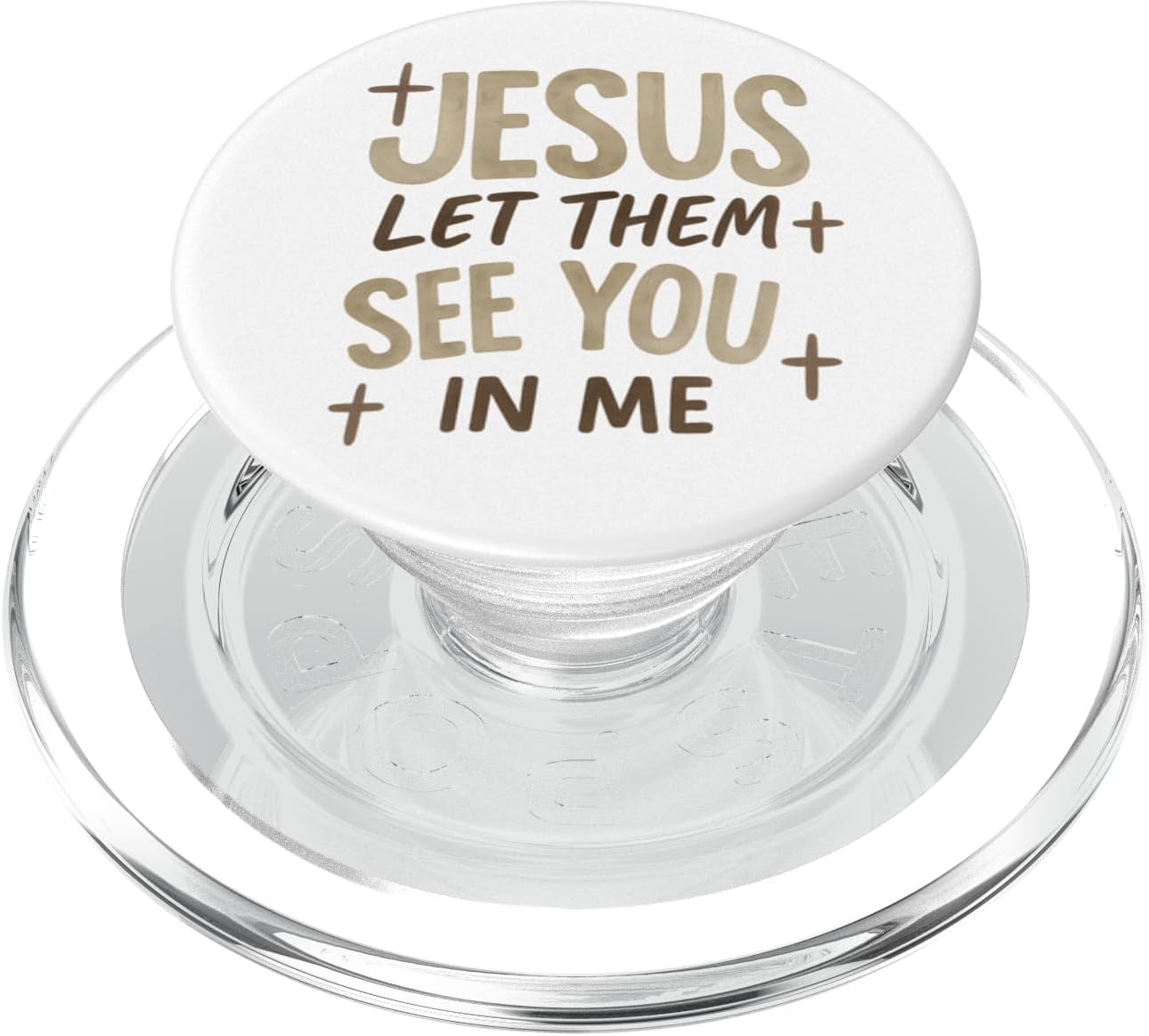 Jesus Let Them See You in Me Retro Christian Design PopSockets PopGrip for MagSafe