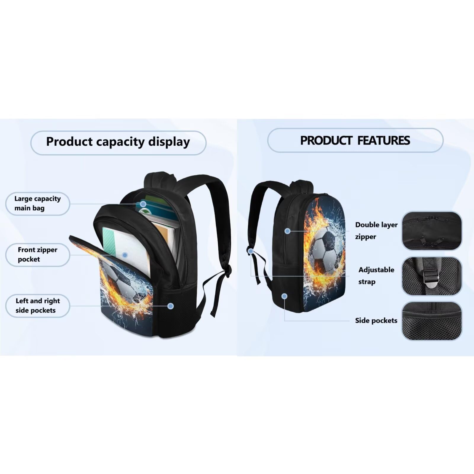 Mochila para niños de 4-6, 6-8, 8-10, 10-12 años, 1er grado, 2º grado, 3er grado para viajes, senderismo, excursionismo, mochila de día