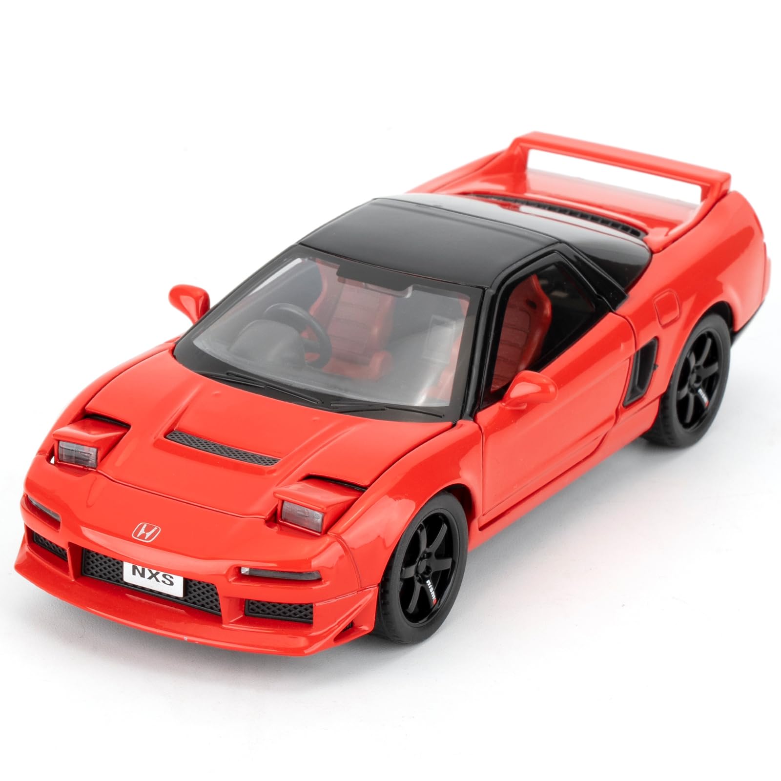 1/32 Double Door Honda First Generation NXS Model Car, Alloy Die-casting Toy Car, Collectible Toy Model Car, Gift for Kids, Pullback Car with Sound and Light (red