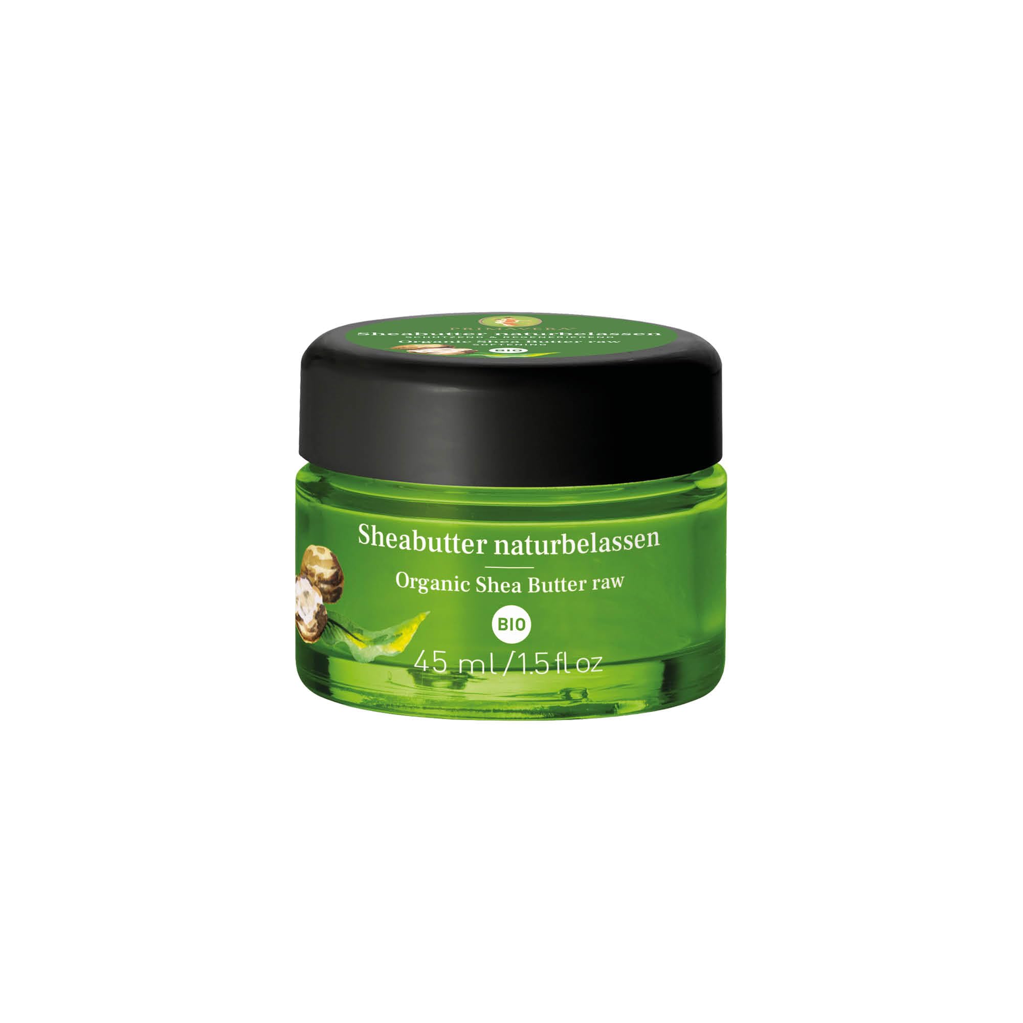 PRIMAVERA Sheabutter – Naturbelassen bio, 45 ml im Glastiegel