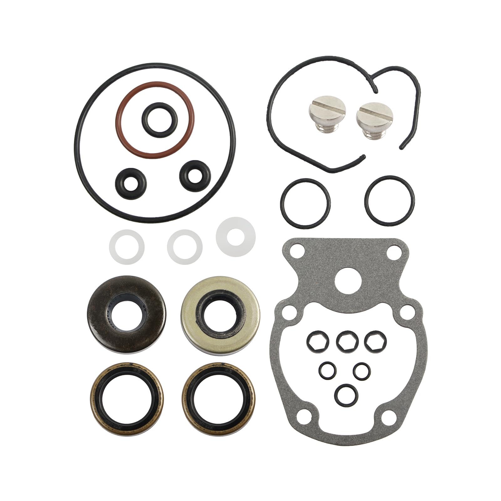 Gearcase Seal Kit with Screws Replacement for Johnson Evinrude 15 25 30 HP Marine Engine Lower Unit 18-8387 5007987 product thumbnail 3