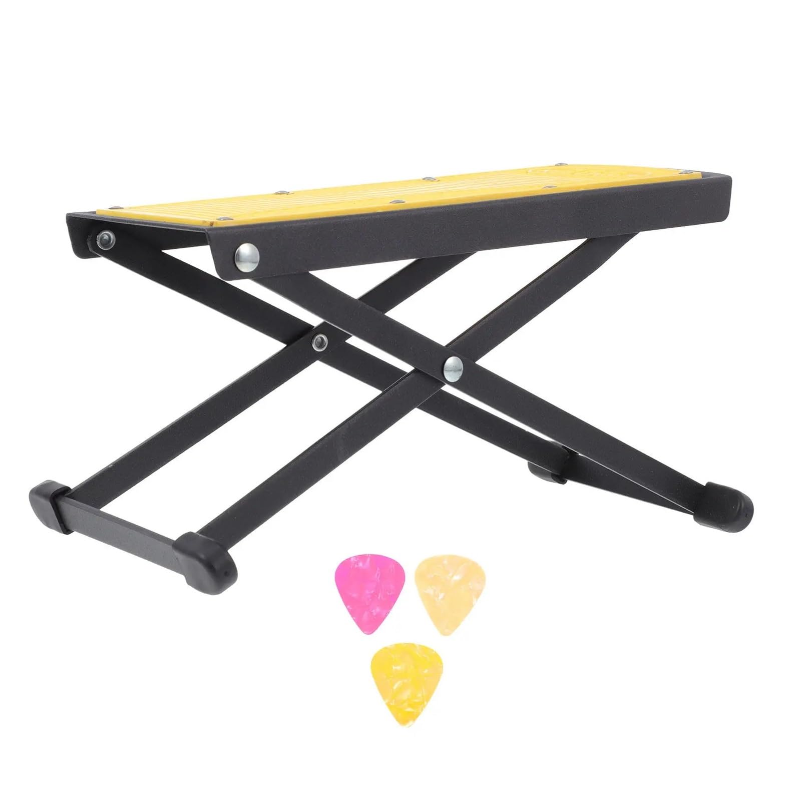 Verstellbare, Rutschfeste, Faltbare Gitarren-Fußstütze | Metallstabilität, rutschfester Griff, höhenverstellbar for Leistung
