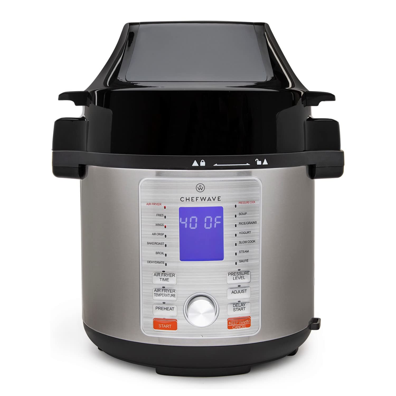 Buy ChefWave 2in1 Air Fryer & Pressure Cooker 6 Quart Cooker with